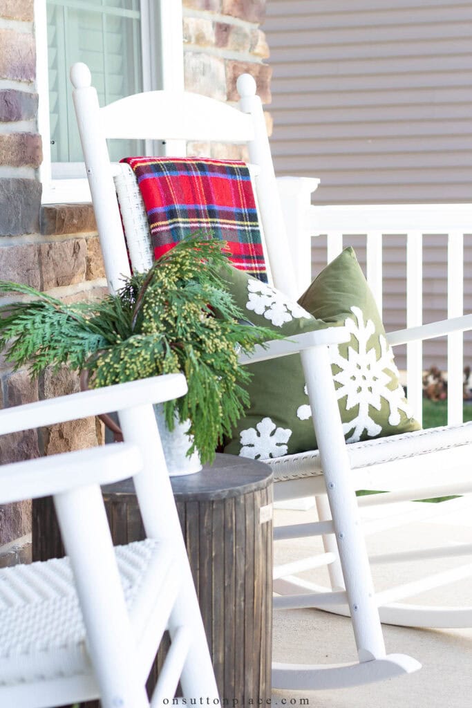 Christmas front porch decor 2023 fi