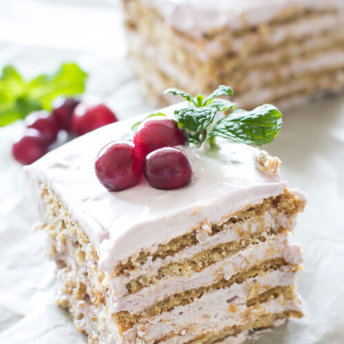 MakeAhead Cranberry Icebox Cake Recipe On Sutton Place