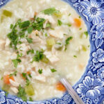 chicken and rice soup recipe tall pin