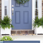how to choose a blue front door paint color pin