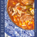 the best soup recipes tall pin side text