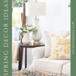 spring decor ideas with yellow pin with side text