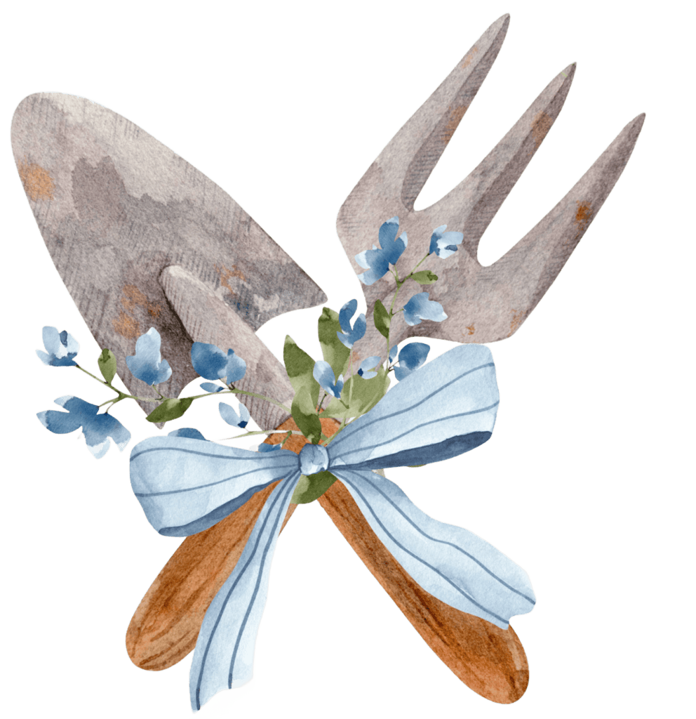 garden tools with bow element (1)