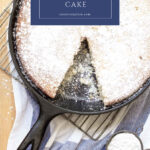 the best vanilla cake recipe pin with text box