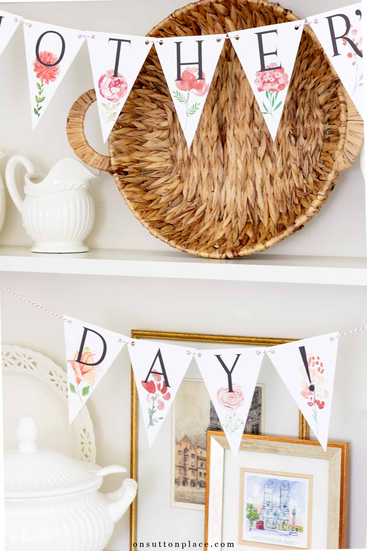 happy mother's day craft for kids free printable banner