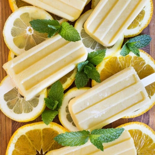 homemade popsicles recipe citrus yogurt banana