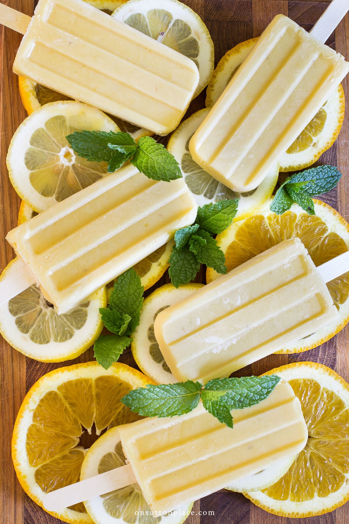homemade popsicles recipe citrus yogurt banana