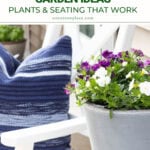 patio container garden ideas plants seating that work pin