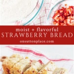 strawberry bread recipe moist flavorful tall pin