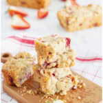 strawberry bread recipe pin with red text