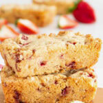 strawberry bread recipe tall pin text box
