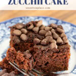 chocolate zucchini cake tall pin