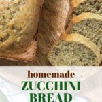 homemade zucchini bread for fall baking tall pin