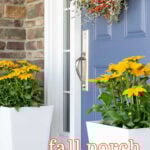 gold annual rudbeckia fall porch planter ideas tall pin