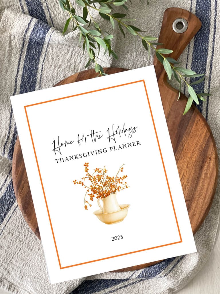 thanksgiving planner 2025 cover mockup for email form