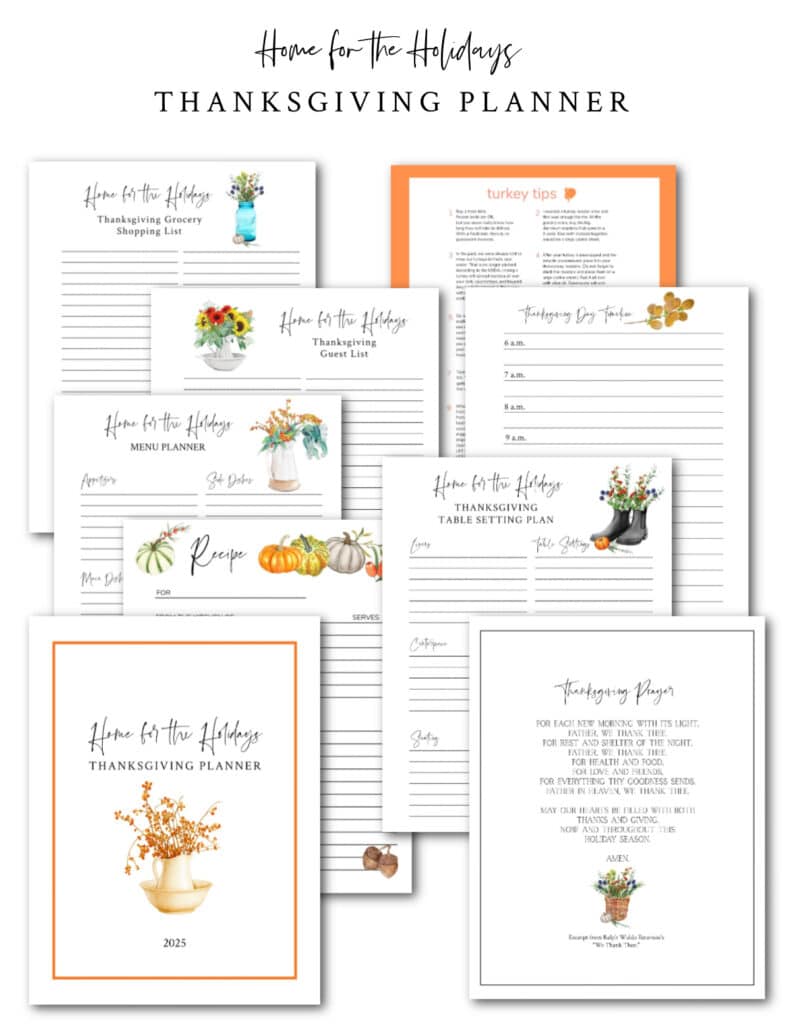 thanksgiving planner graphic for post 2025