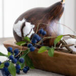 fall decorating with dried gourds tall pin outline text