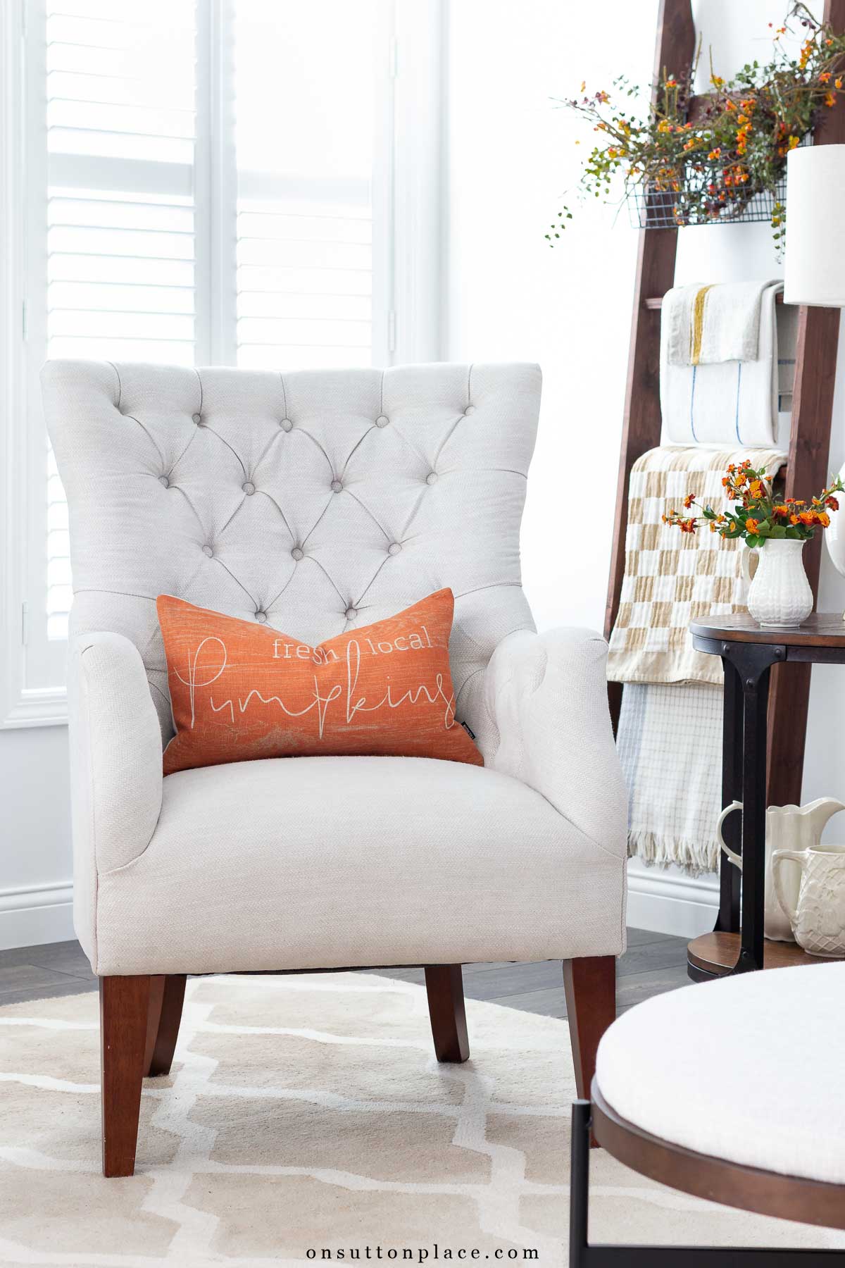 orange pumpkin theme pillow cover halloween decor in living room