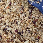 homemade granola recipe old fashioned oatmeal tall pin text box