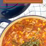 vegetable beef soup recipe one pot stovetop pin