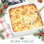 delmonico potatoes recipe Christmas side dish illustration