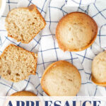 applesauce breakfast muffins tall pin