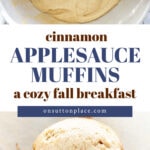 cinnamon applesauce breakfast cozy fall breakfast collage pin