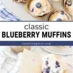 classic blueberry muffins recipe tall pin