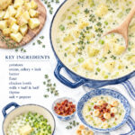one pot potato soup illustration pin