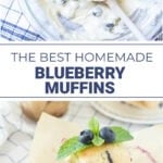 the best homemade blueberry muffins recipe tall pin
