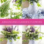 how to arrange garden flowers collage pin 2