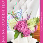 how to arrange garden flowers pin with side text 2