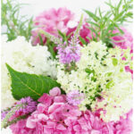 how to arrange garden flowers pin with text 2