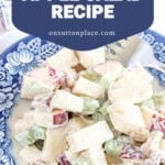 so easy classic apple salad recipe tall pin