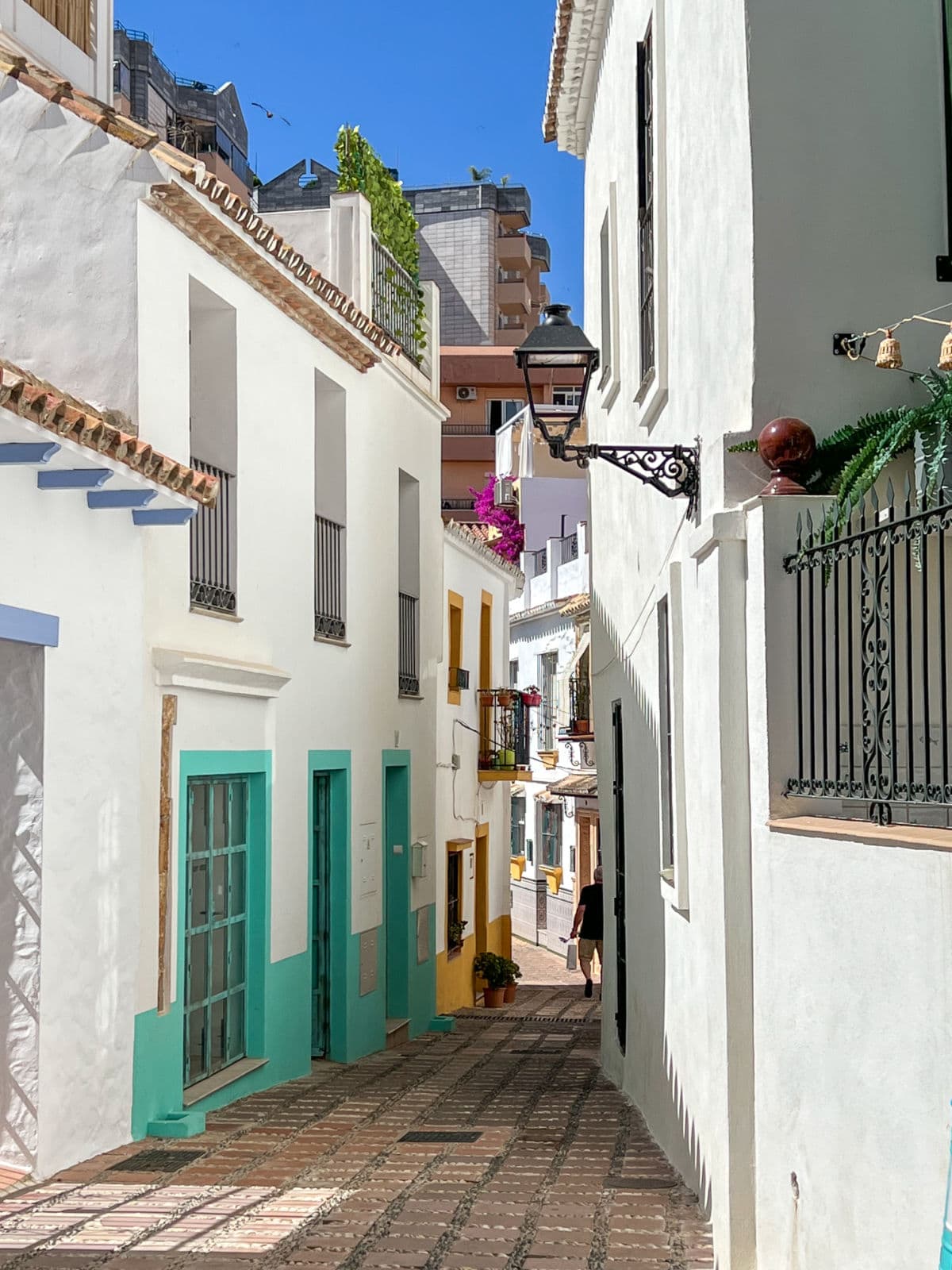 street in Spain with blue doors designthusiasm hss