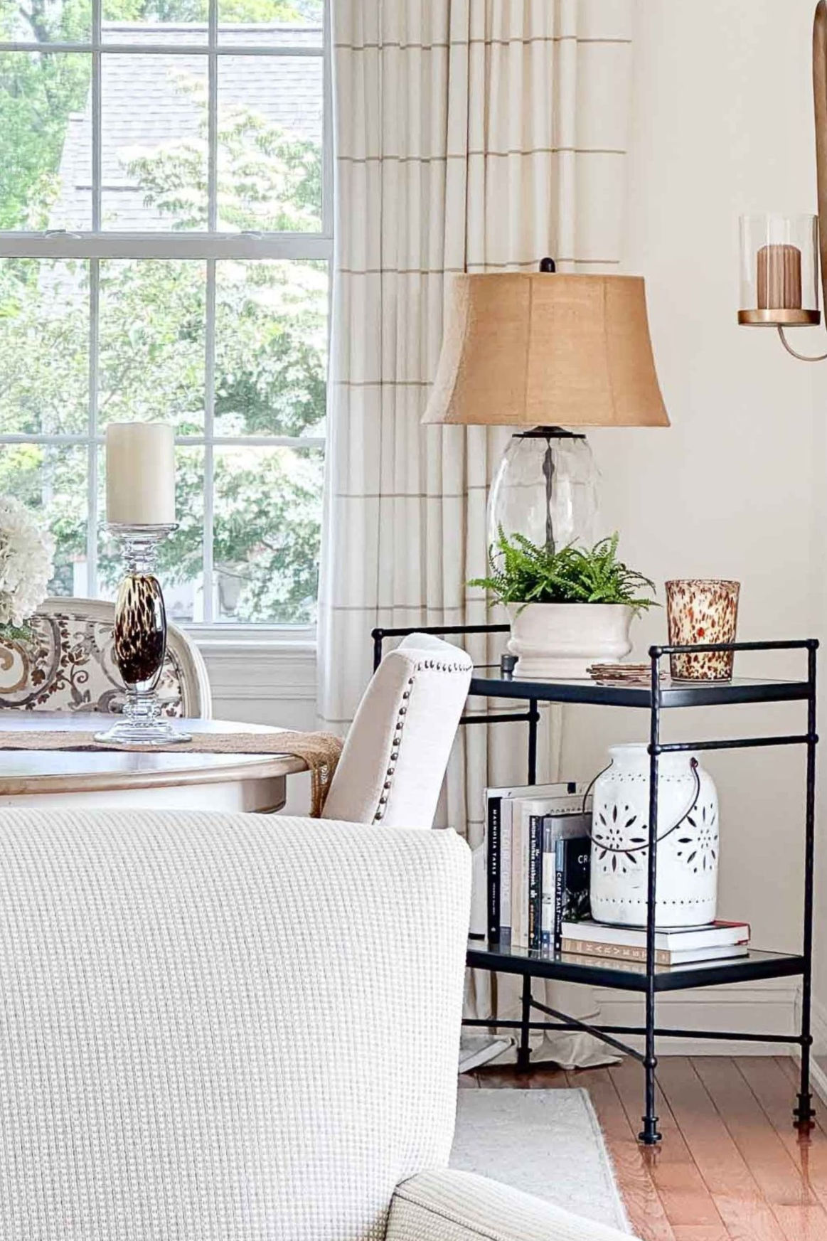 dining room with bar cart stonegable www