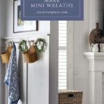 how to make mini herb wreaths pin with text box