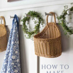 how to make mini wreaths with a bowl tall pin with text