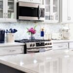 kitchen with DIY bright rechargeable under cabinet lighting