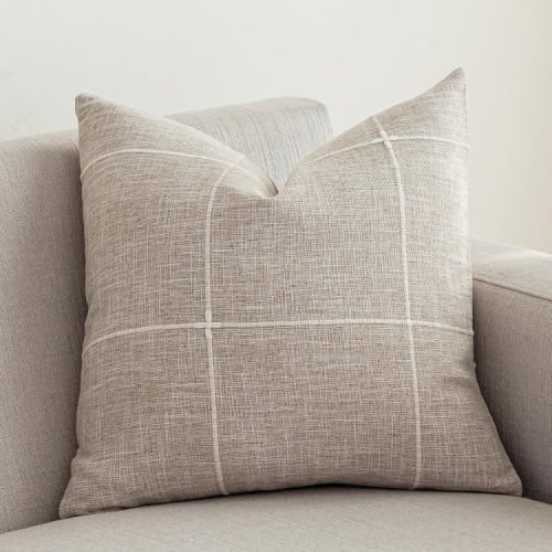 lattice print neutral pillow cover (1)