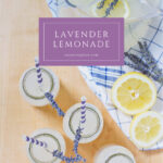 lavender lemonade recipe pin with text box