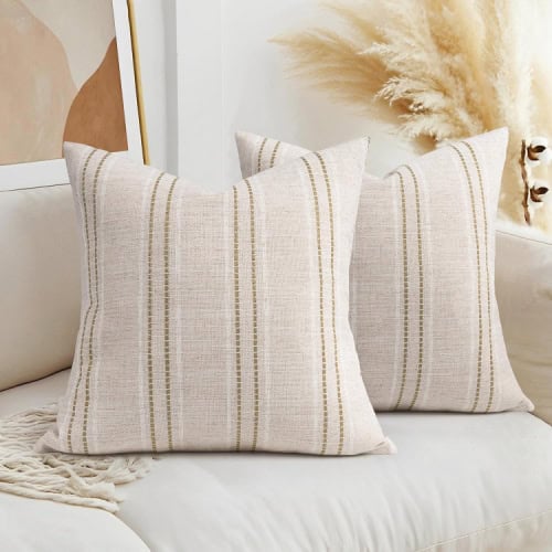 tonal striped neutral pillow covers (1)