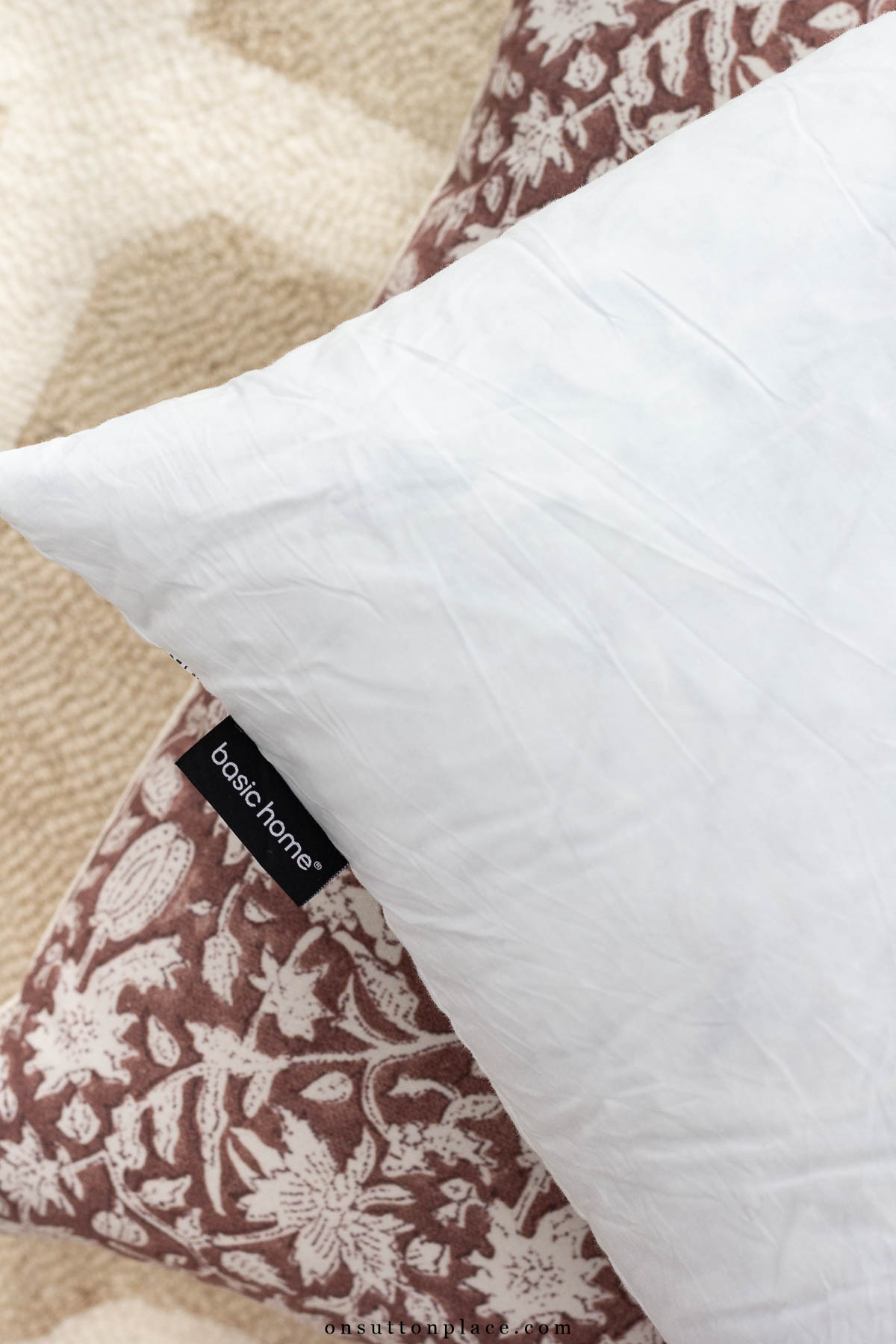 basic home down feather pillow insert
