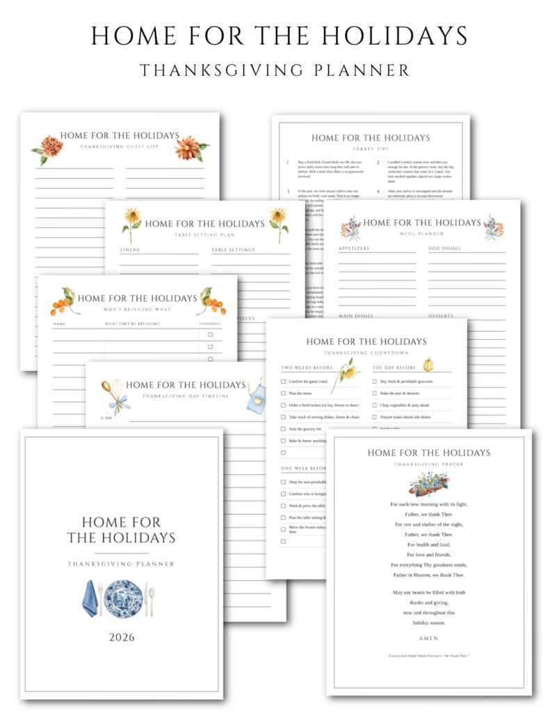 thanksgiving planner 2026 graphic for blog post
