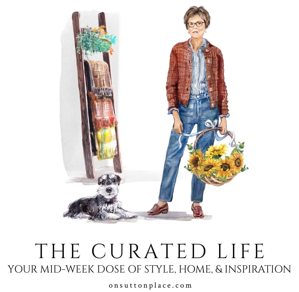 the curated life fall logo ann with ladder