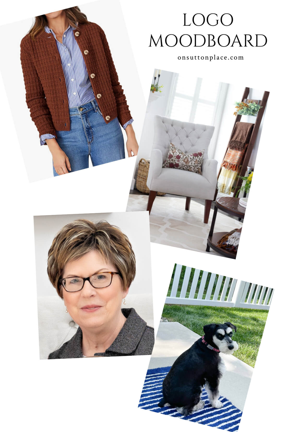 the curated life logo moodboard