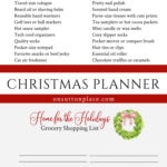 free printable Christmas planner tall collage pin