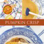 pumpkin crisp dessert fall recipe idea tall collage pin