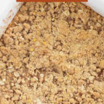pumpkin crisp recipe small batch dessert pin text box