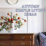 autumn simple living ideas faux berries in pitcher fall foyer decor tall pin